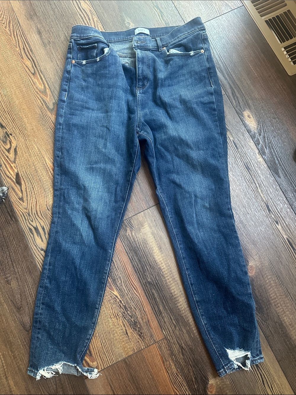 Women's Skinny Jeans in Dark Blue Denim